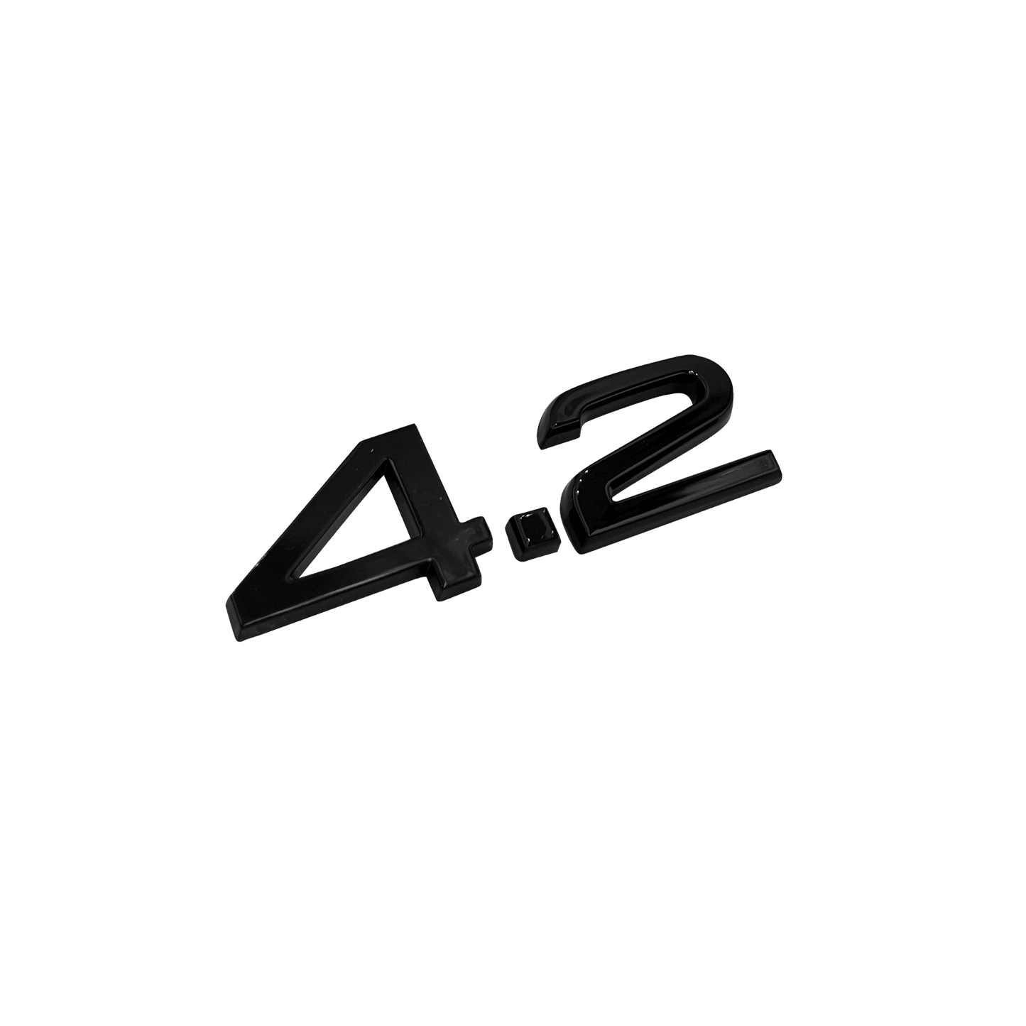 Audi "4.2" Black Rear Emblem