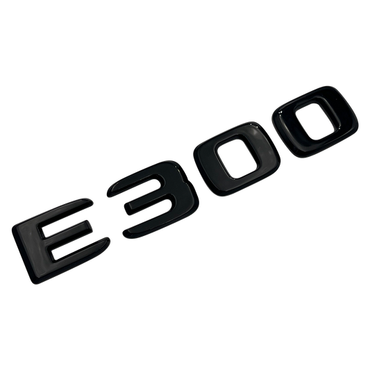 Black Mercedes E300 Emblem