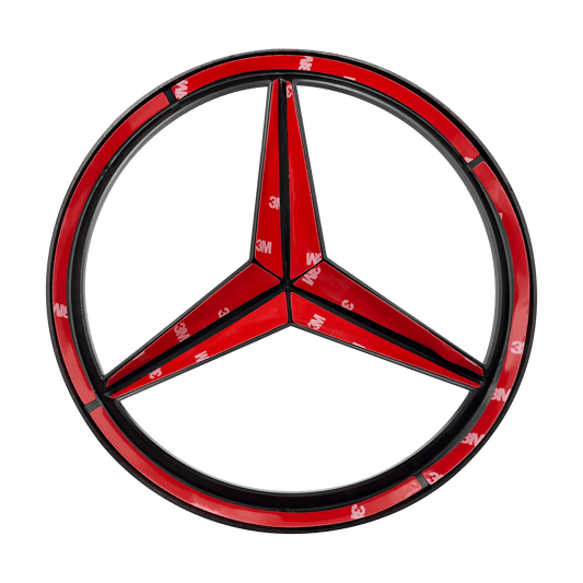 Mercedes Front Star Logo Black 
