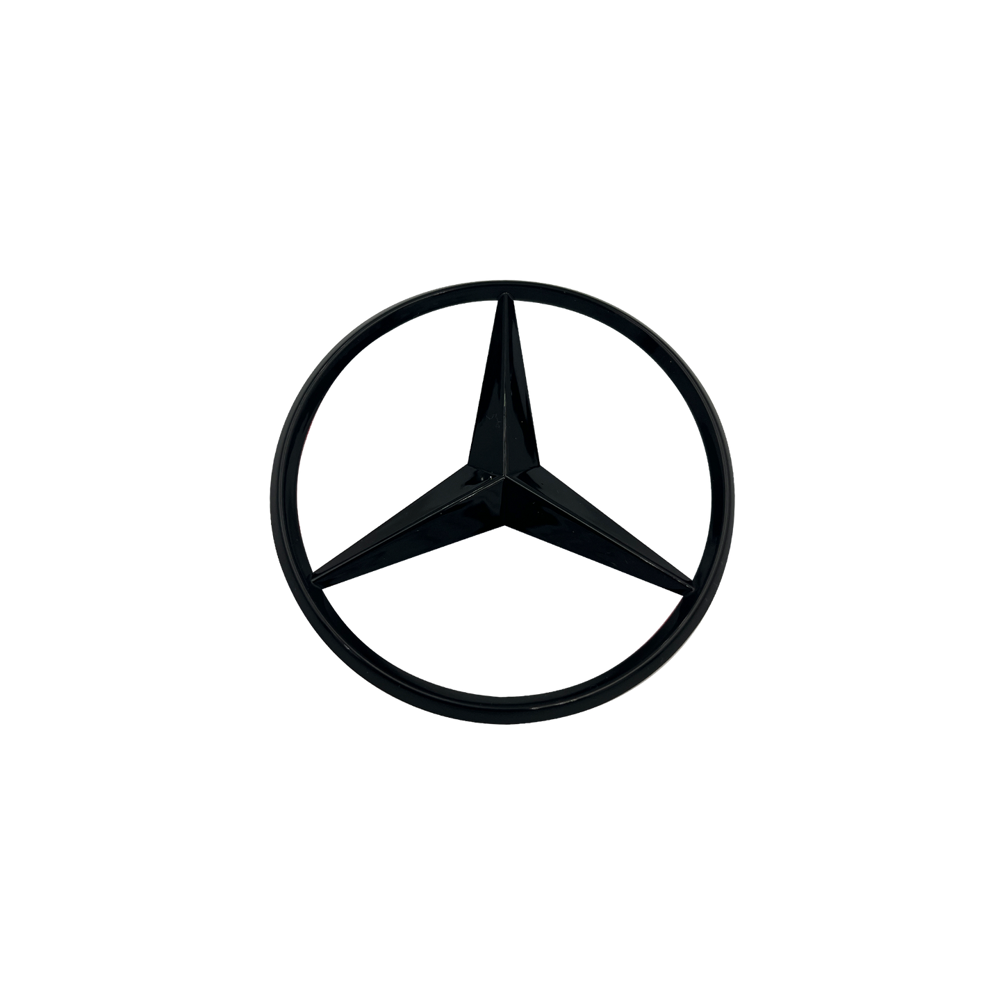 Mercedes Rear Star Logo Black 82mm 