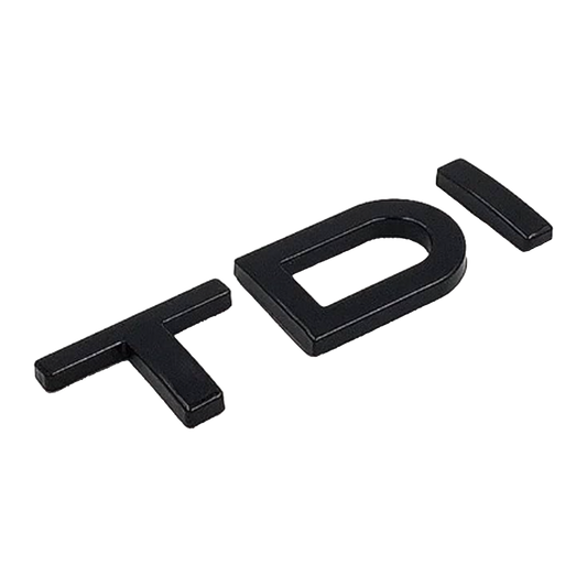 Black Audi TDI Rear Emblem Badge 