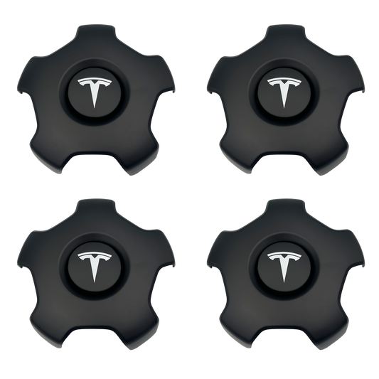 4 pcs. Tesla Aero Round Center Caps 