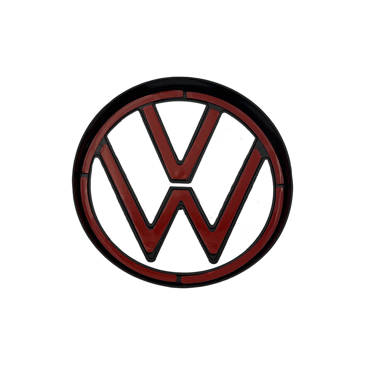 VW Polo 6 VI Facelift Rear Logo Black 