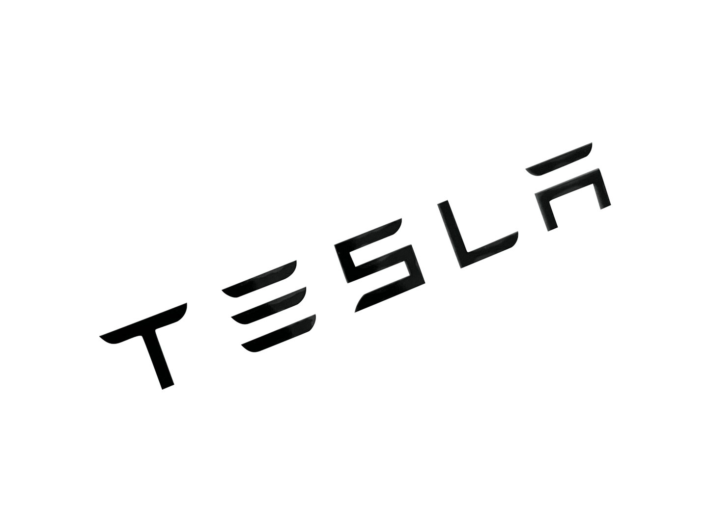 2 pcs. Tesla Brake Caliper Stickers Black