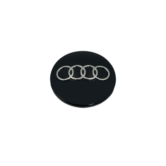 4 Stk. Sorte Audi Centerkapsel Sæt - Driverse - Centerkapsler - Driverse - Driverse - AD-OG-CK-SO-60 - 60mm - Sort - -