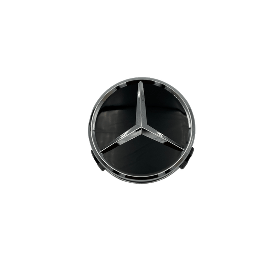 4 Stk. Sorte Mercedes Centerkapsler - Driverse - Centerkapsler - Driverse - Driverse - MB-OG-CK-CH-60-1 - 60mm - -