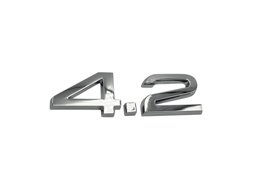 Audi "4.2" Chrome Rear Emblem
