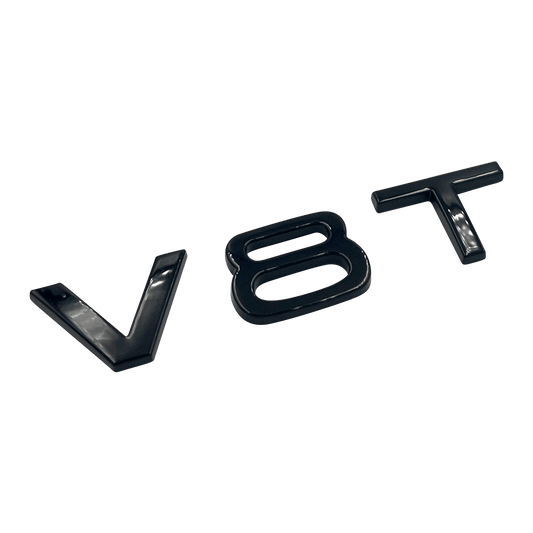 Black Audi V8T Emblem 