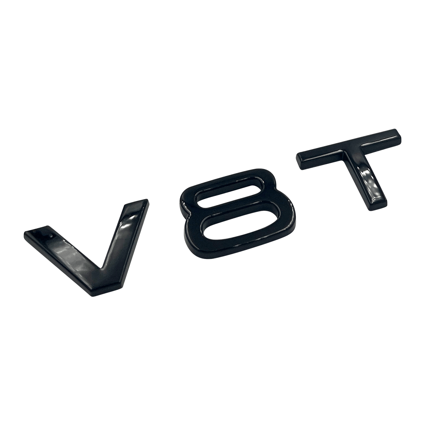 Black Audi V8T Emblem Badge