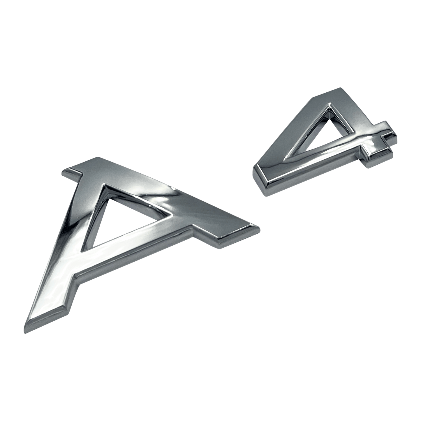 Chrome Audi A4 Emblem Badge 