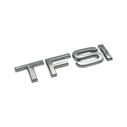 Chrome Audi TFSI Rear Emblem Badge 