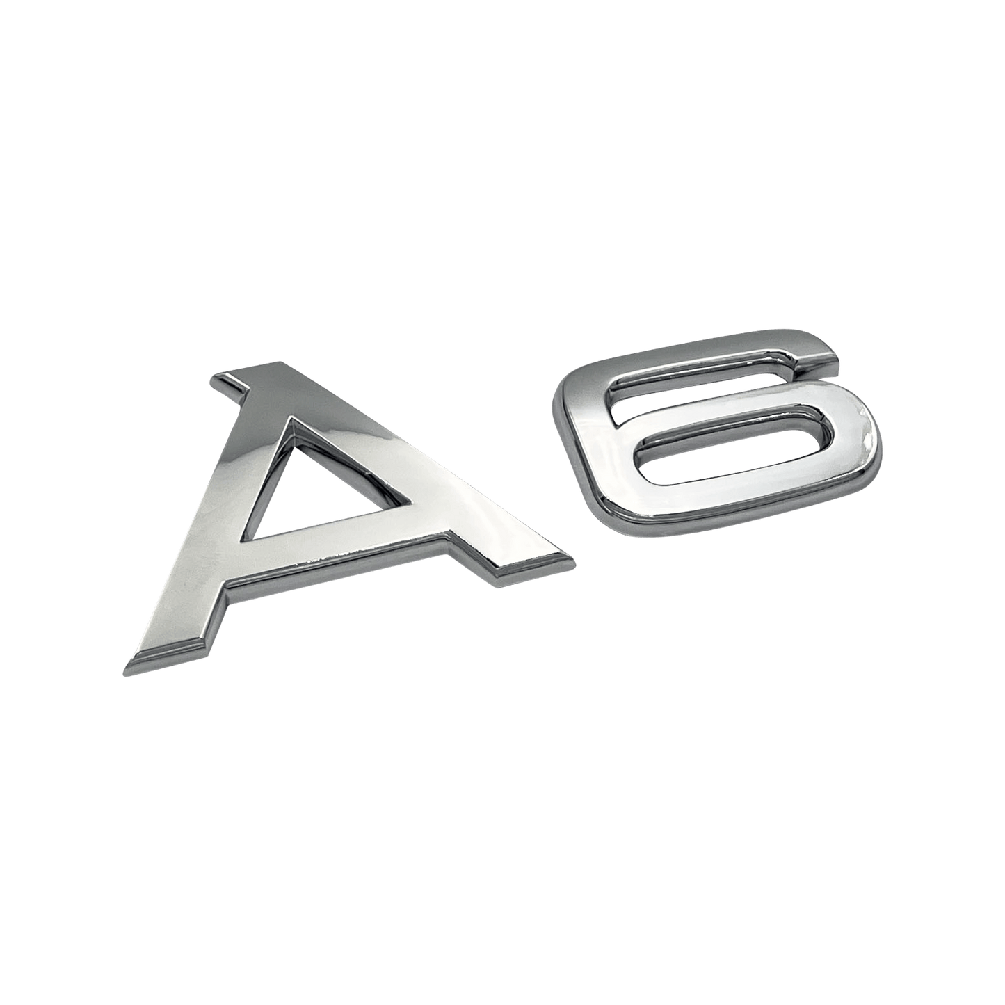 Chrome Audi A6 Emblem Badge 