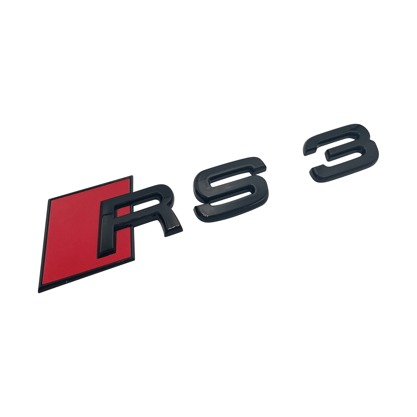 Black Audi RS3 Rear Emblem Badge 