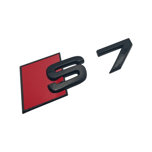 Black Audi S7 Rear Emblem Badge 