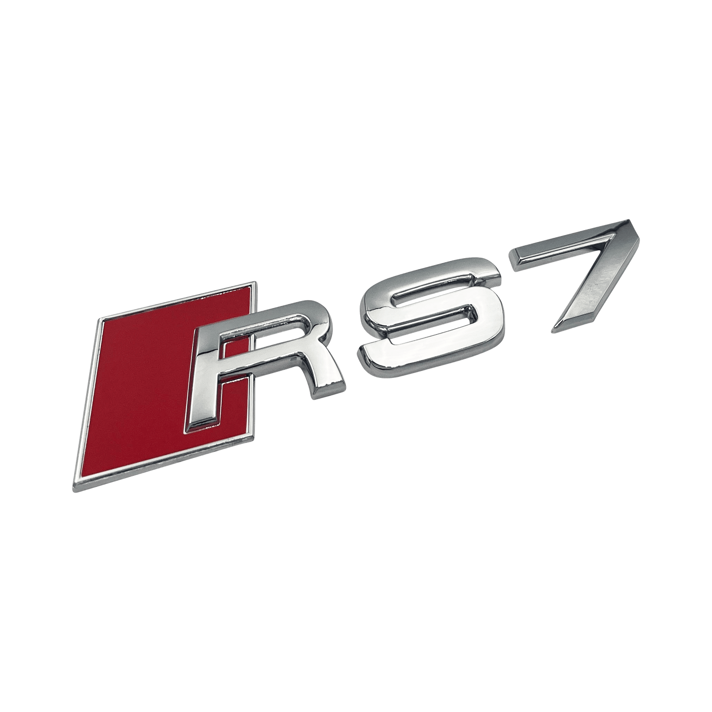 Chrome Audi RS7 Rear Emblem Badge