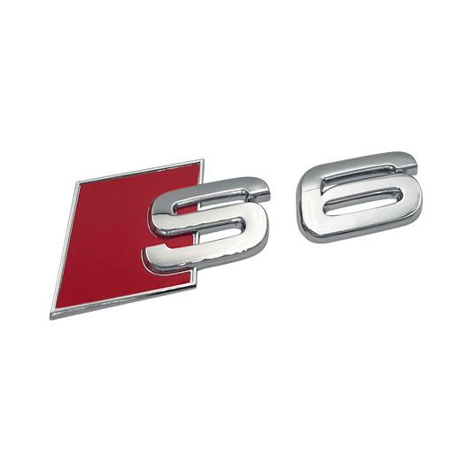 Chrome Audi S6 Rear Emblem Badge 