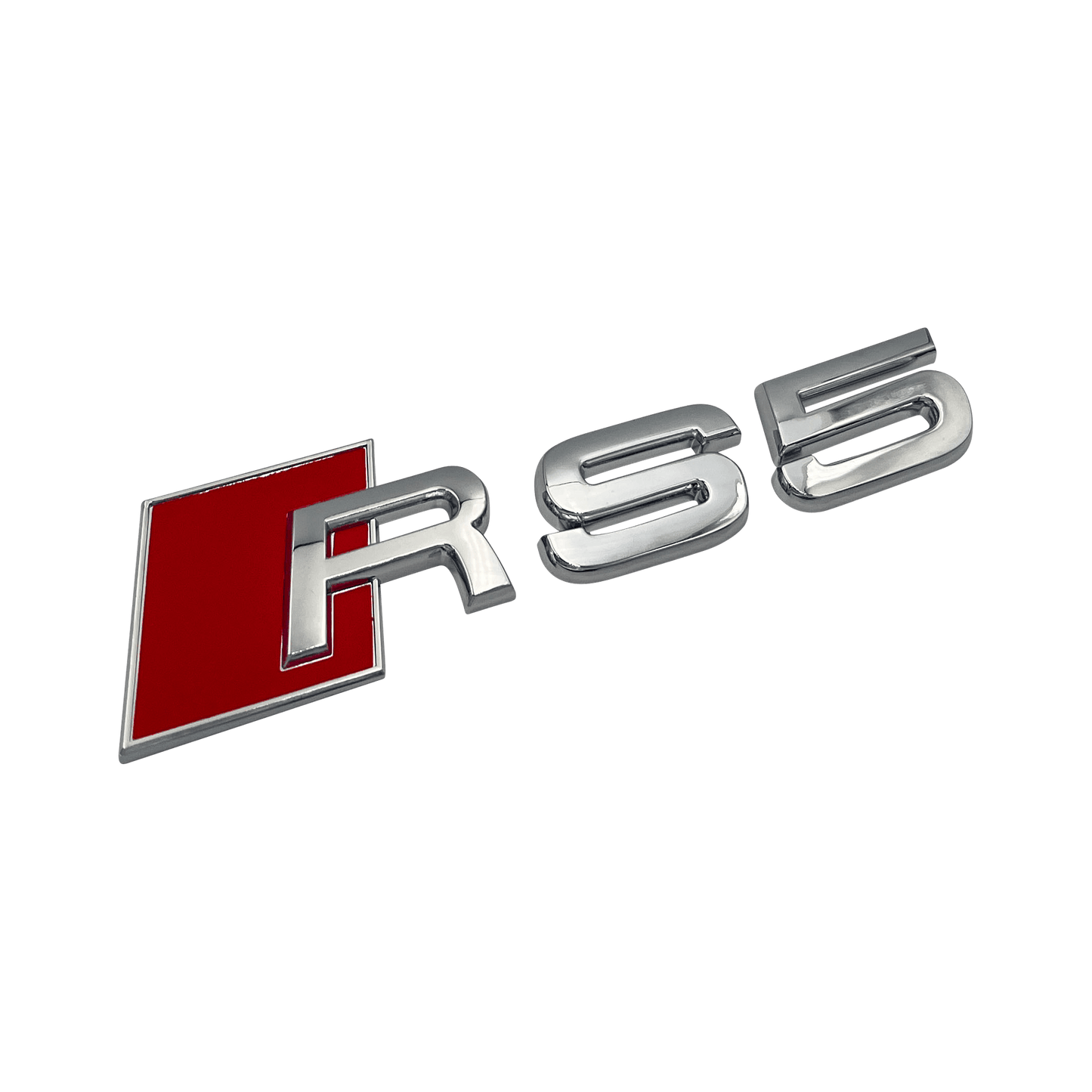 Chrome Audi RS5 Rear Emblem Badge