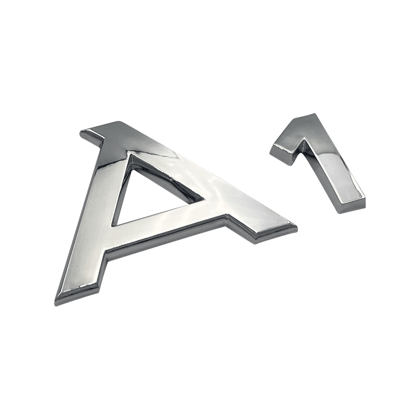 Chrome Audi A1 Emblem Badge 