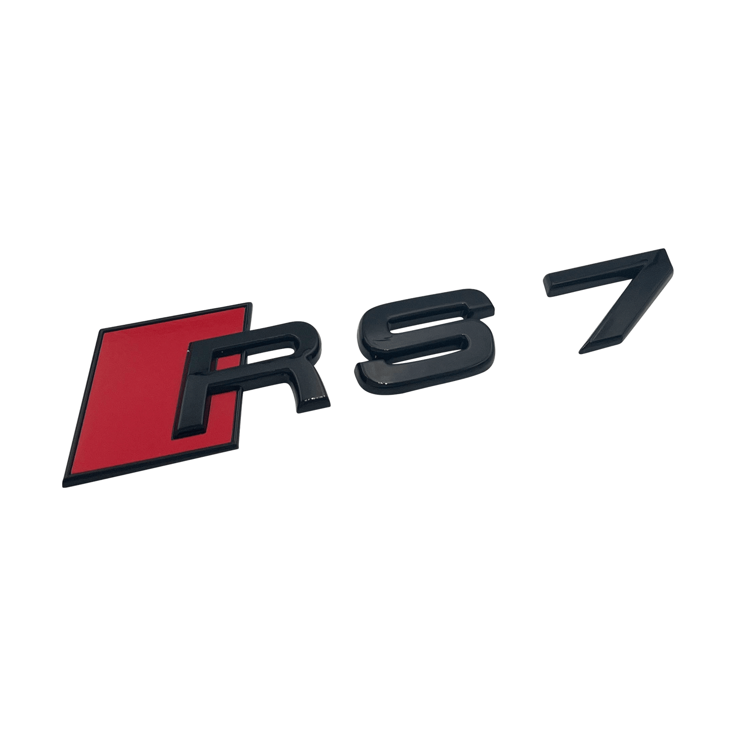Black Audi RS7 Rear Emblem Badge 