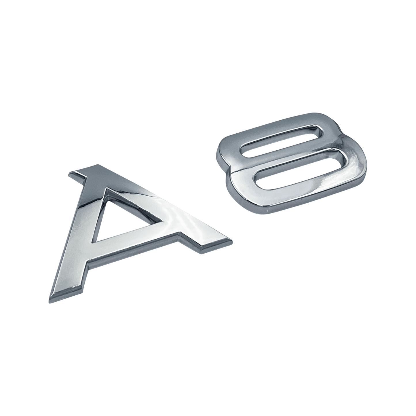 Chrome Audi A8 Emblem Badge 