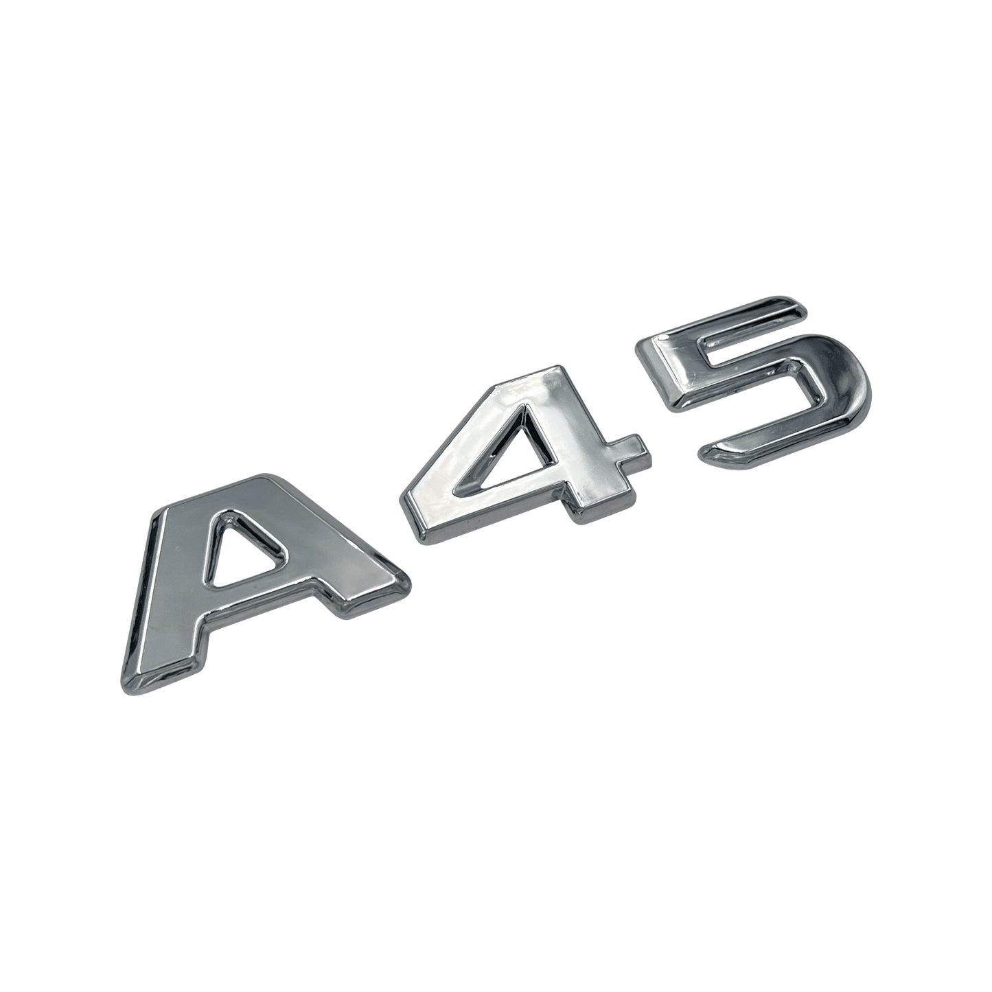 Chrome Mercedes A45 Emblem Badge 