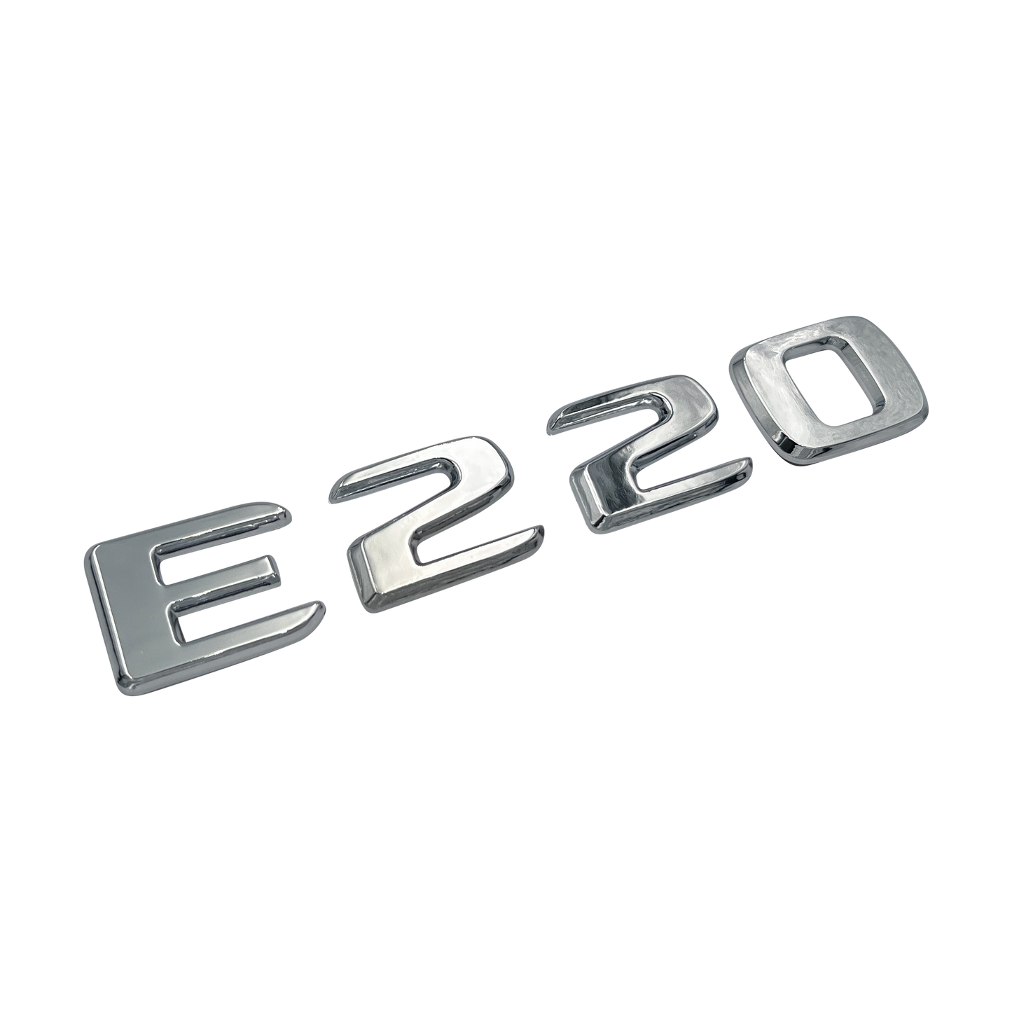 Chrome Mercedes E220 Emblem Badge 