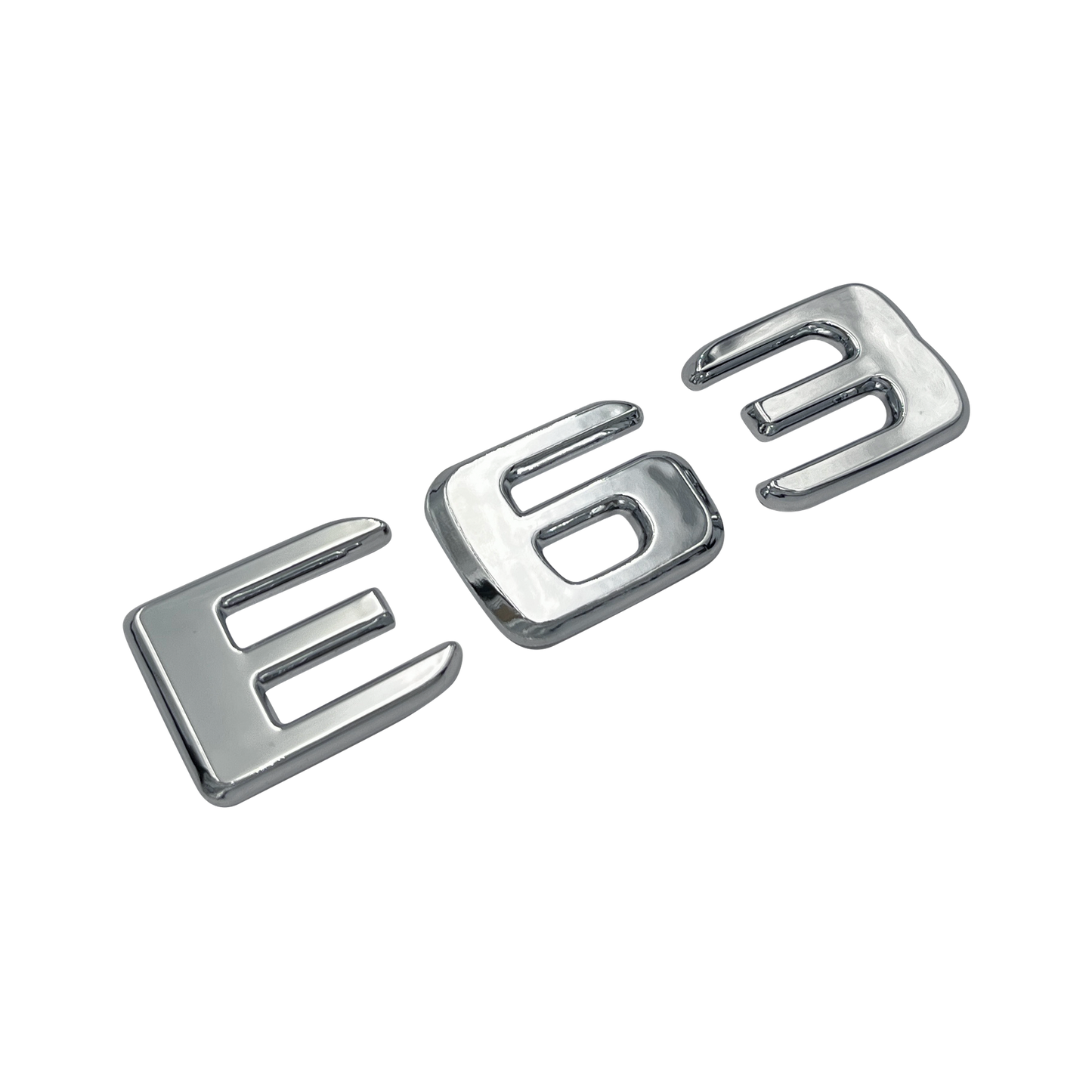 Chrome Mercedes E63 Emblem Badge 