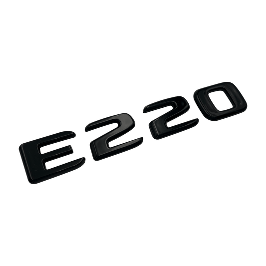 Black Mercedes E220 Emblem Badge 