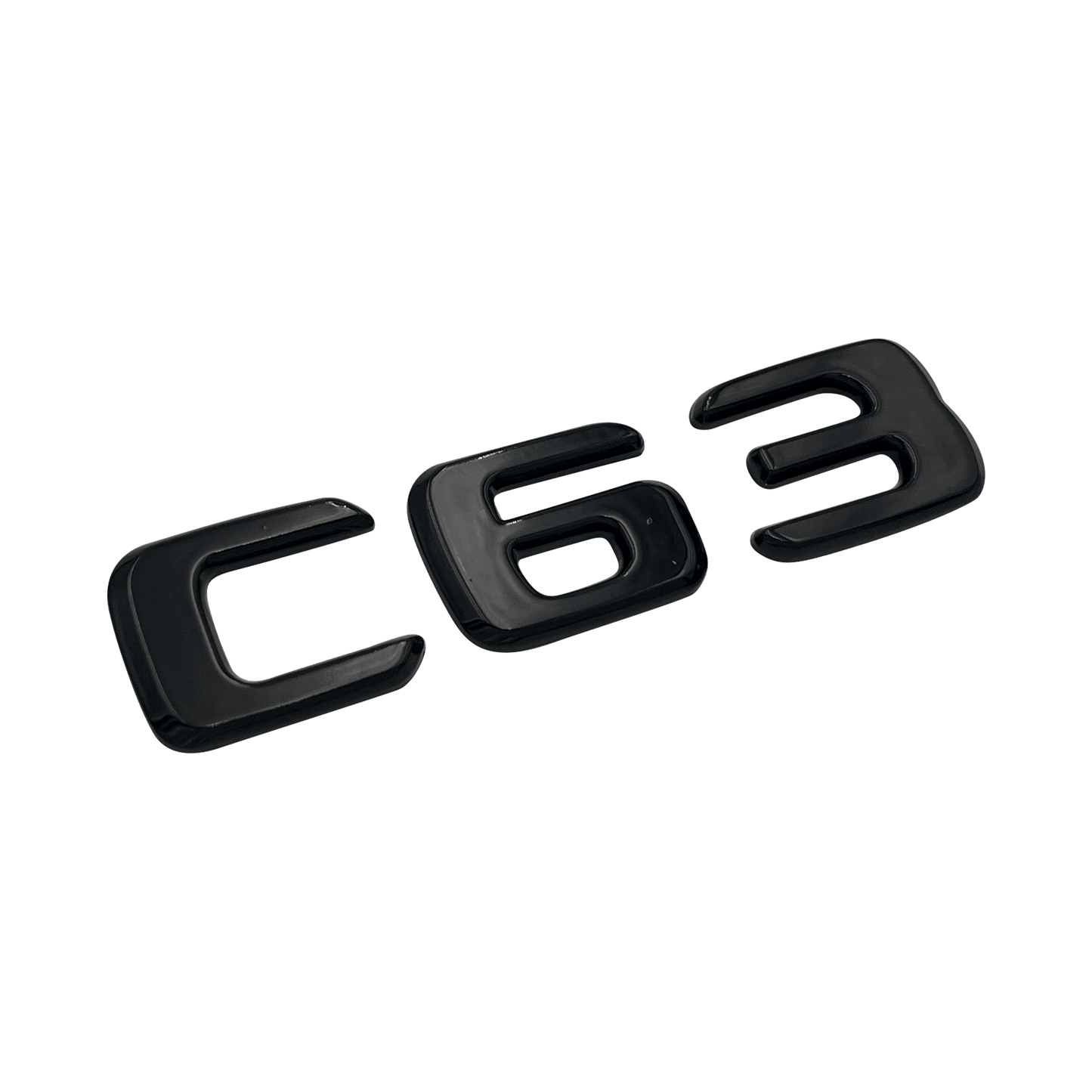 Black Mercedes C63 Emblem Badge 