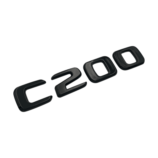 Black Mercedes C200 Emblem Badge 