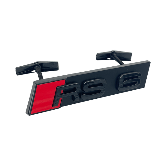 Black Audi RS6 Front Emblem Badge 