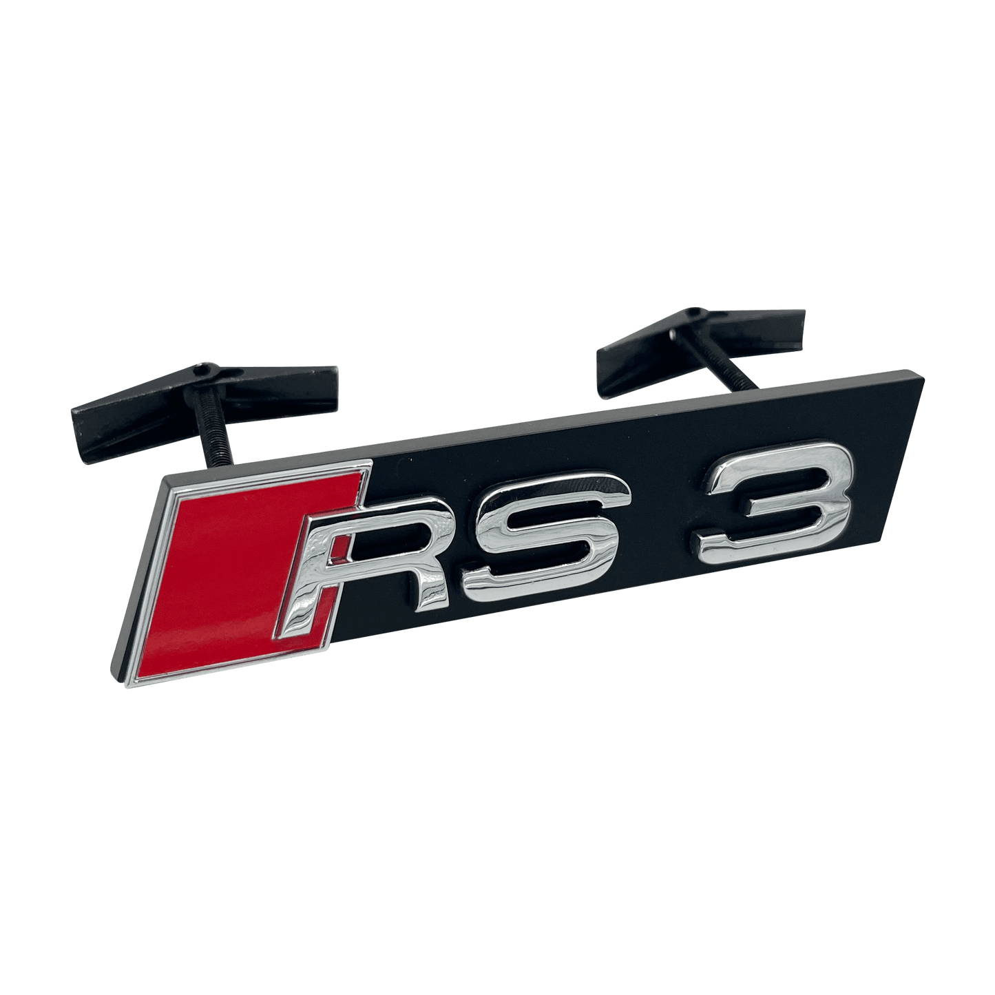Chrome Audi RS3 Front Emblem Badge 