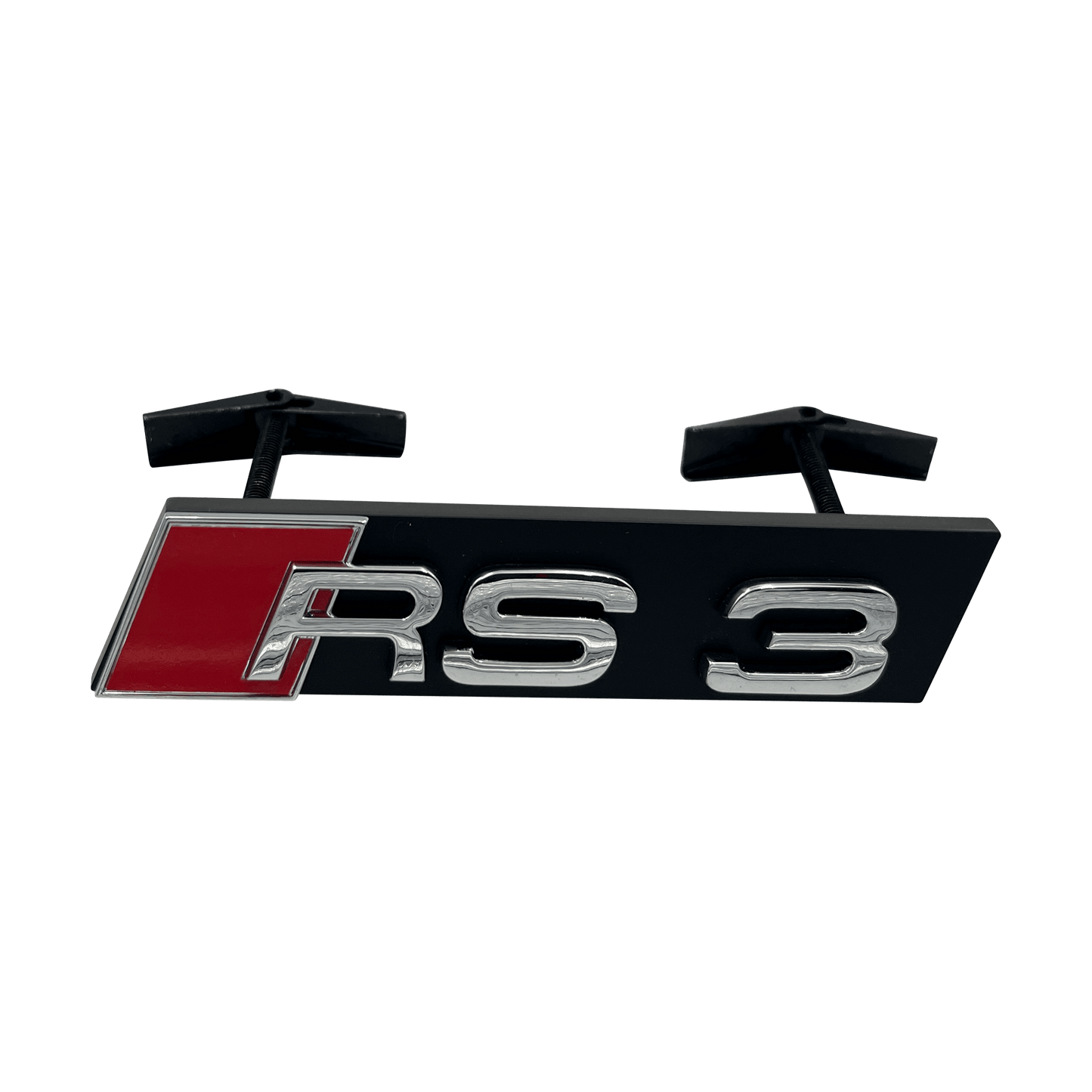 Chrome Audi RS3 Front Emblem Badge 