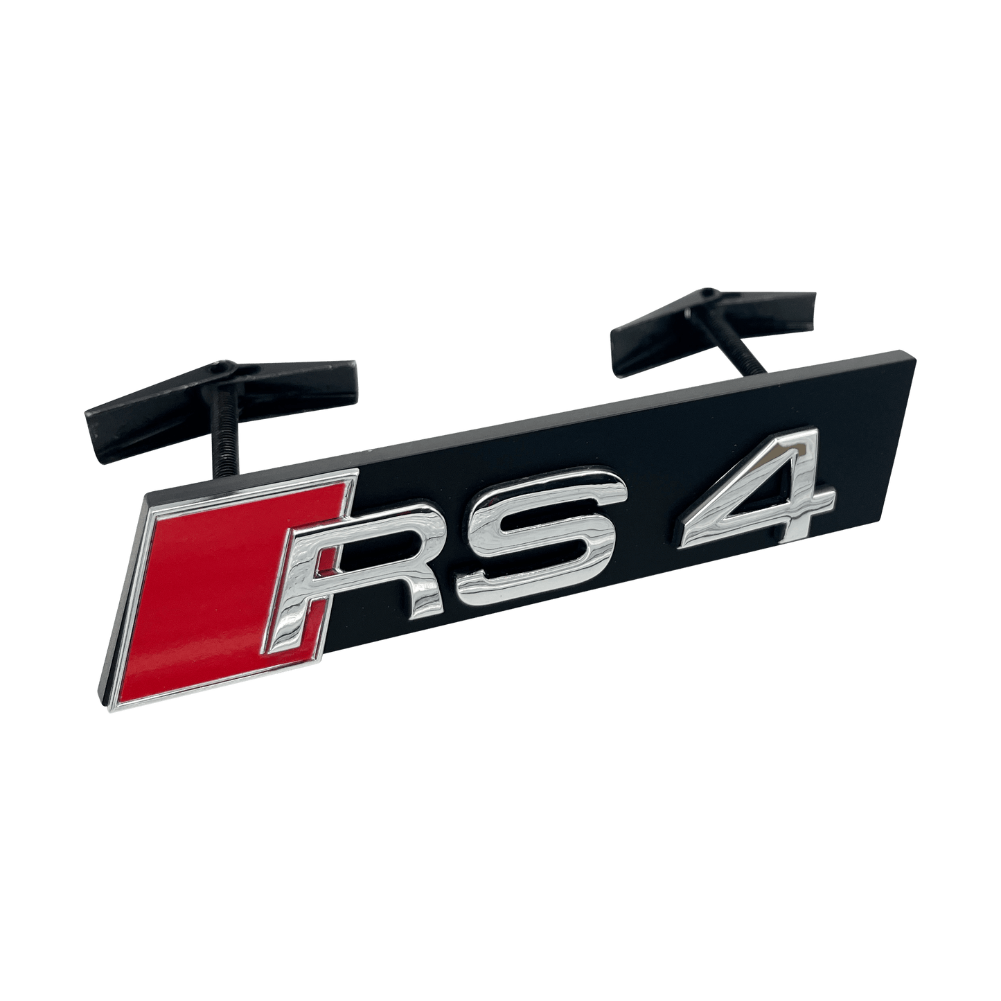 Chrome Audi RS4 Front Emblem Badge 
