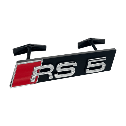 Chrome Audi RS5 Front Emblem Badge 