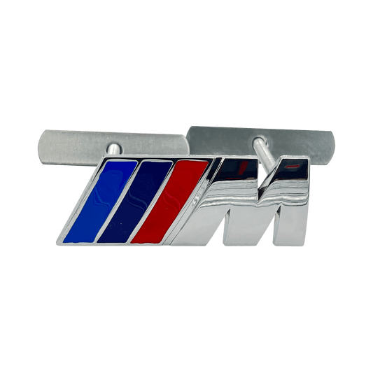 Chrome BMW M-Sport Front Emblem Badge in Metal 