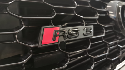 Black Audi RS3 Front Emblem Badge 