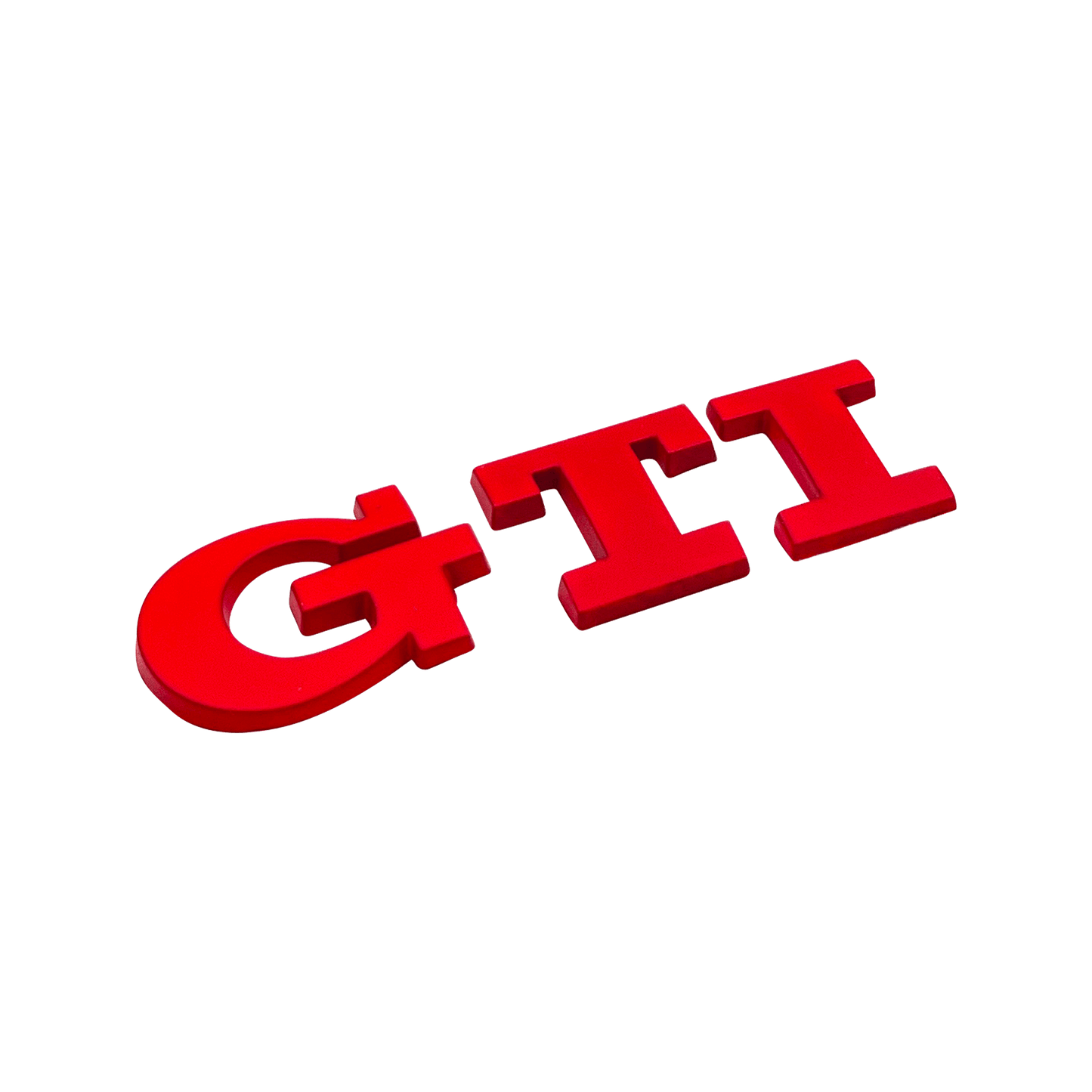 Red VW GTI Rear Emblem Badge 