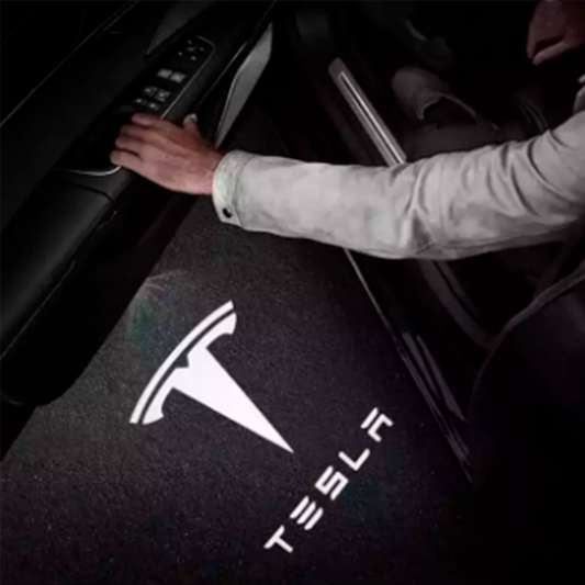 2 pcs. Tesla Logo Entry light 