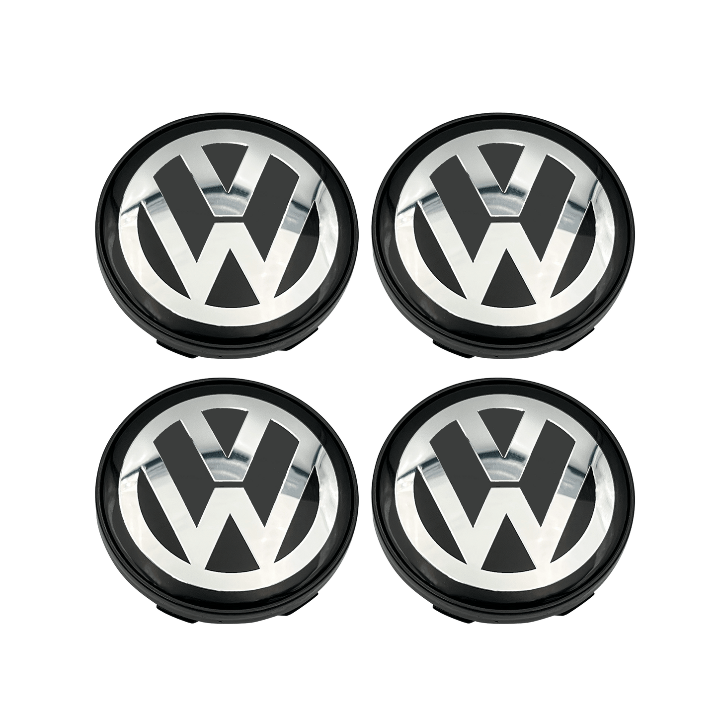 4 pieces. Chrome VW Center caps