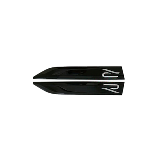 Black &amp; Chrome VW R-Line Emblem for the Side Fenders 