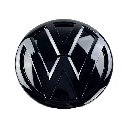 VW Golf 7 rear logo Black 112mm 