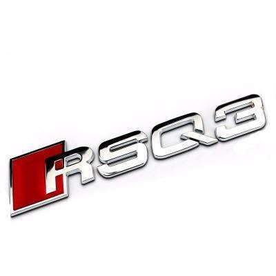 Chrome Audi RSQ3 Emblem Badge 