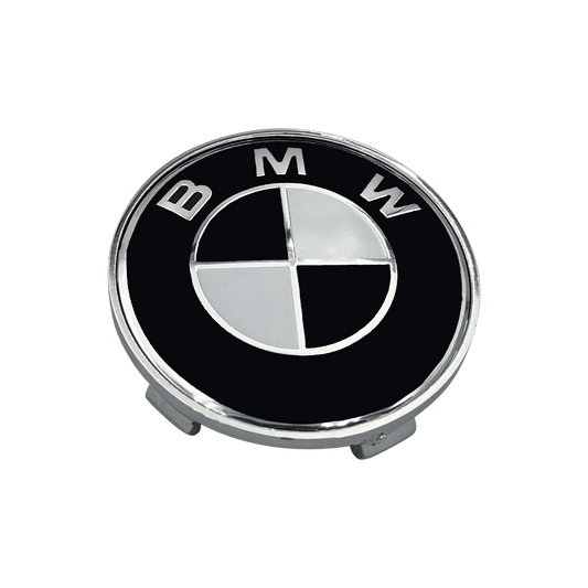 4 pcs. Black and white BMW center caps