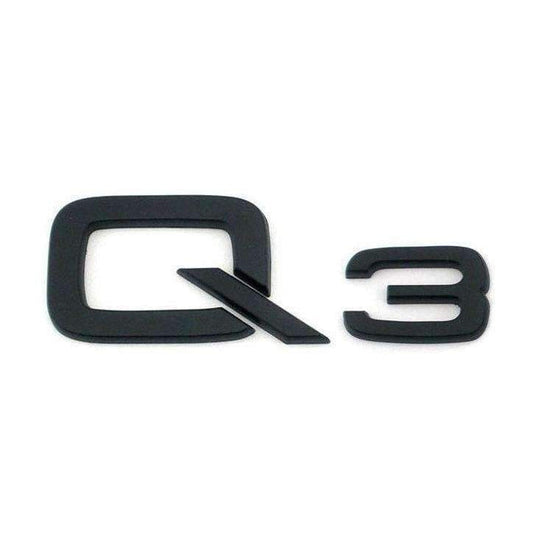 Black Audi Q3 Emblem Badge 