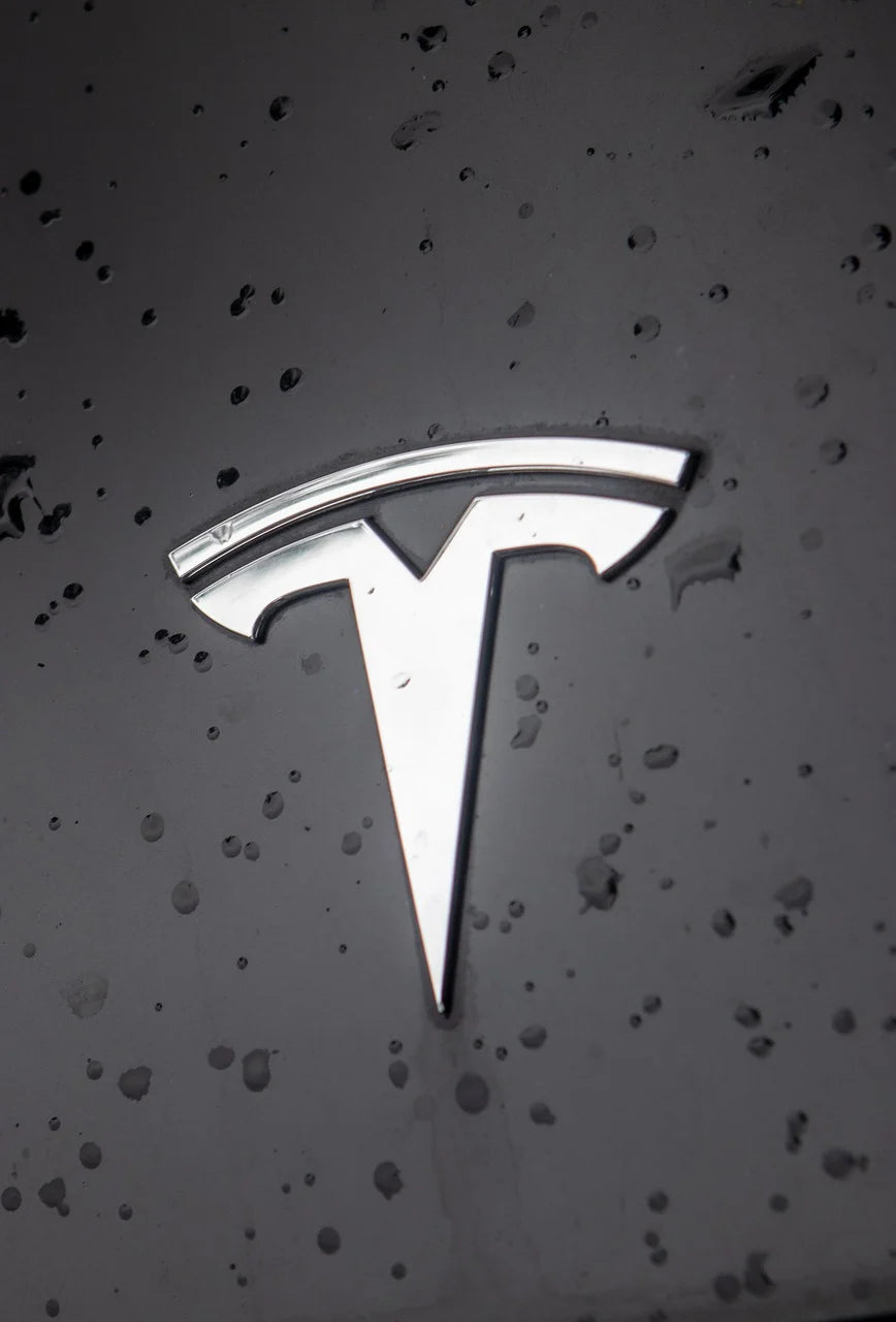 3 pieces. Chrome Tesla Model Y Logo Set 